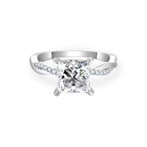 XINGLU 925 Sterling Silver Moissanite Engagement And Wedding Ring Women's