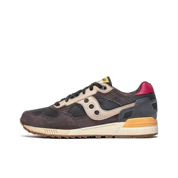 Saucony Shadow 5000 Anti-Slip Wear-Resistant Low-Top Running Shoes Unisex Black Brown