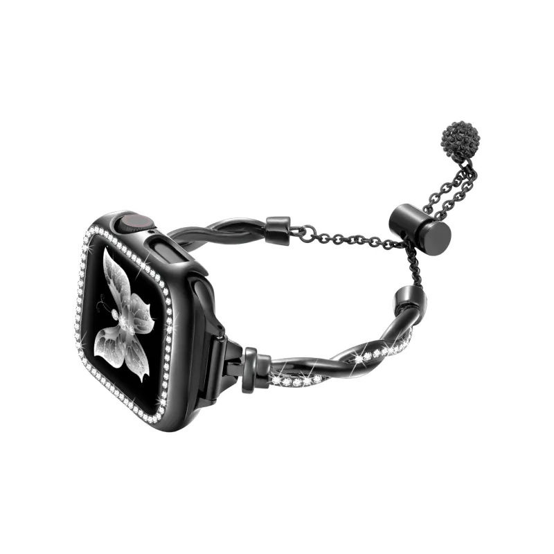 XINGYAAN Apple Compatibility Watch Band Twist Drill Belt Material-3