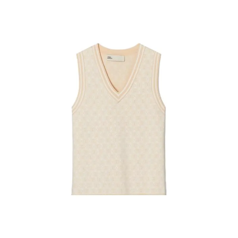 TORY BURCH Sleeveless Dresses Women's Ivory White-1
