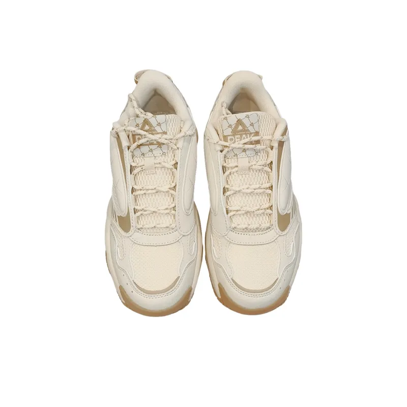 PEAK State Pole Caramel Puffy Shoes Cushioning Anti Slip And Wear Resistant Low Top Casual Shoes Women's Beige Yellow-1