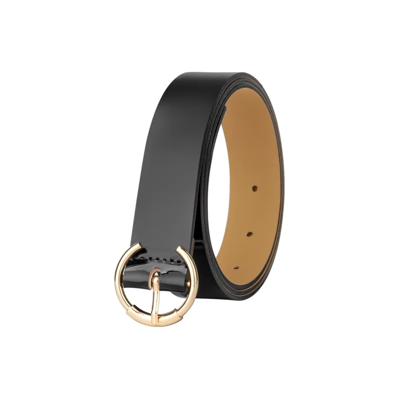 CATELLES Top Grain Cow Leather Leather Belts Women's Black/Burgundy/Coffee/Apricot 2.8cm-1