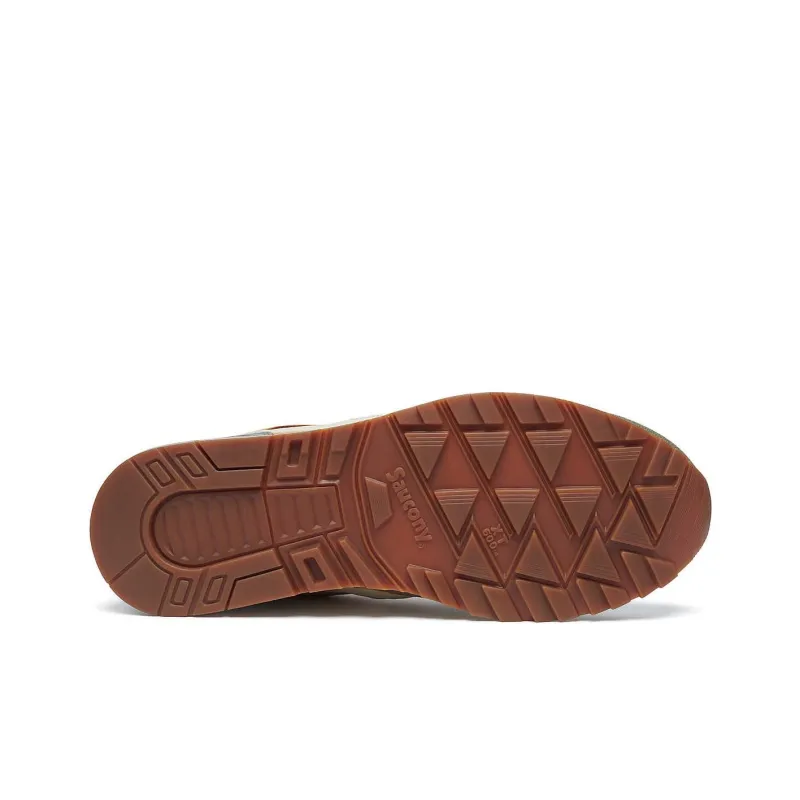 Saucony Shadow 5000 Anti Slip Wear Resistant Low Top Running Shoes Unisex Umber-5