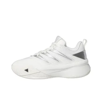 Adidas Dame Certified 3 Anti-Slip Wear-Resistant Low-Top Children's Basketball Shoes White Teenagers