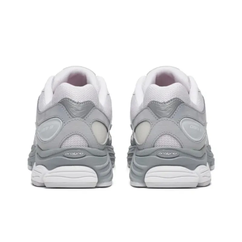 Saucony Pro Grid Omni 9 Anti Slip Wear Resistant Low Top Running Shoes Unisex Gray-4