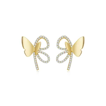 Lady Go S925 Silver Stud Earrings Women's