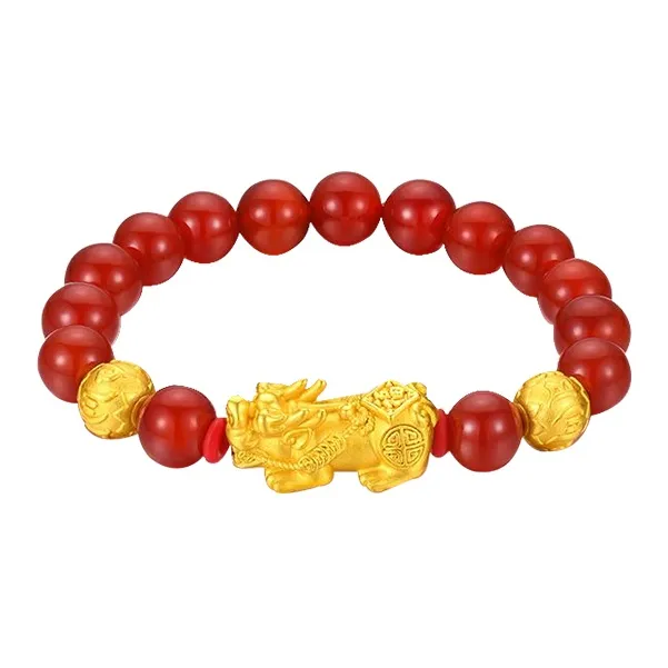 CHINA GOLD Agate Bracelets Unisex-3