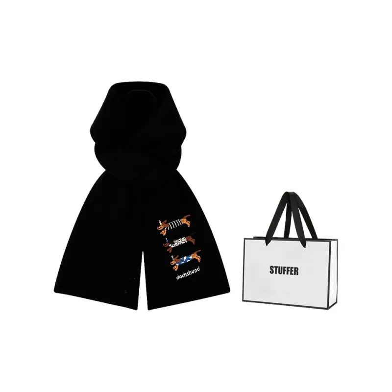 STUFFER Contains Wool Knit Scarves Unisex-12