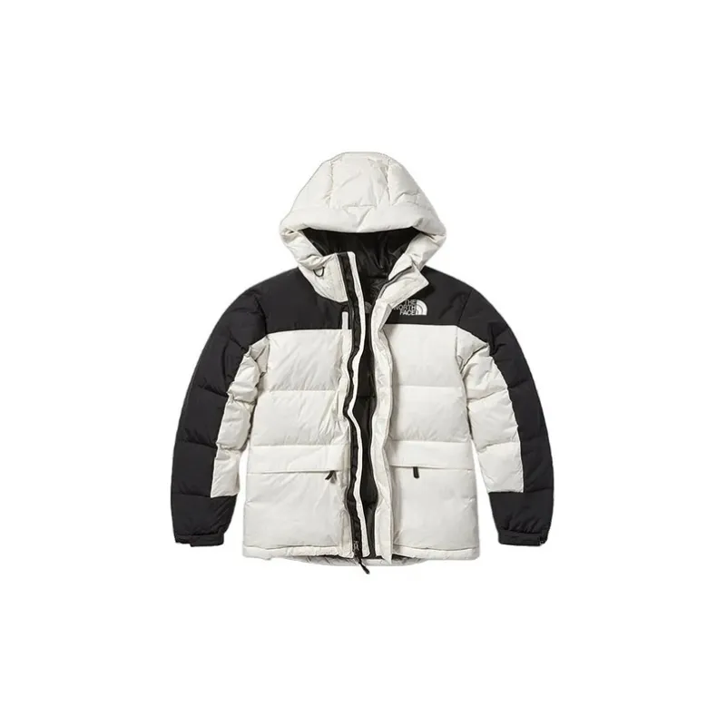THE NORTH FACE Parka Coats Unisex Panda Color Scheme Shopping Bag Included-1