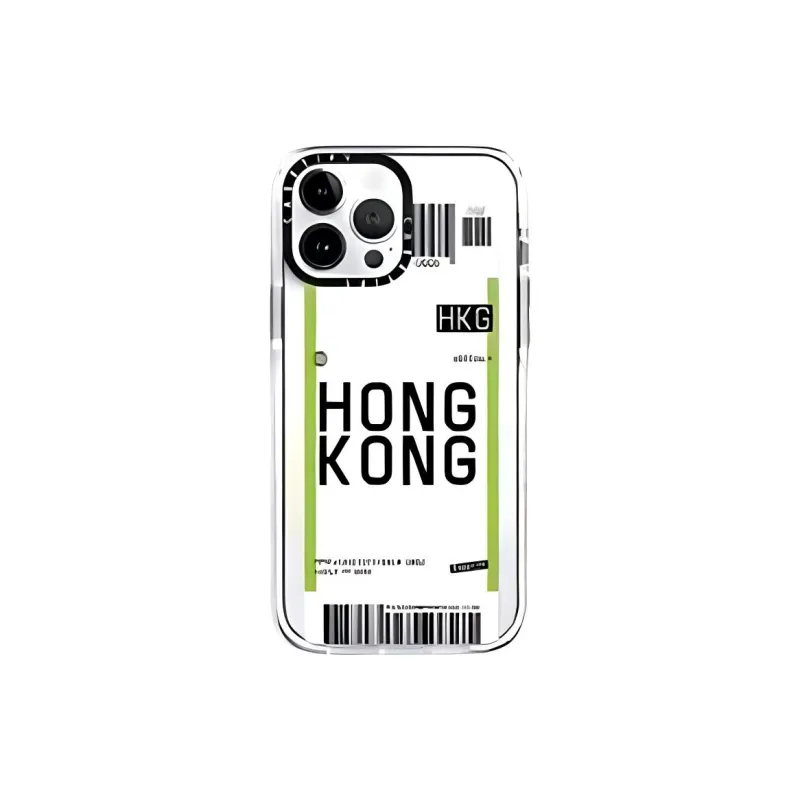 CASETIFY Made Of Polycarbonate City Airline Collection Phone Cases Compatible With IPhone 15/14/13 Series Artsy Style-5