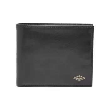 FOSSIL Cow Leather Wallet Men's Black