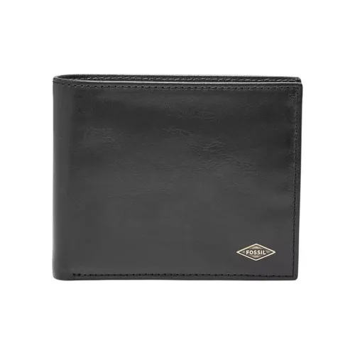 FOSSIL Cow Leather Wallet Men's Black