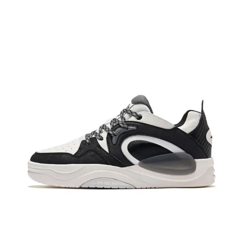 Erke Impression dames 3 Anti Slip Wear Resistant High Top Skateboard Shoes Men's Black White