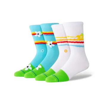 Stance Mid Calf Socks Unisex 2 Pack Floral Mambo
