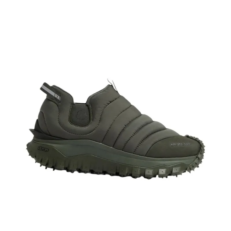 Moncler Trailgrip Après Low Top Casual Shoes Men's Green-1