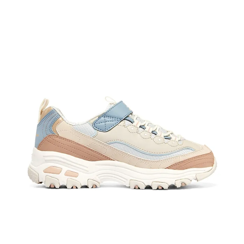 Skechers Anti Kick Low Top Casual Shoes Natural/Light Blue Teenagers-1
