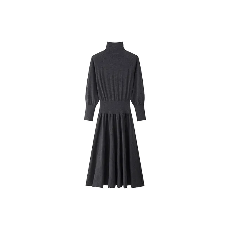 YANGZHIDAO Long Sleeved Dresses Women's-5