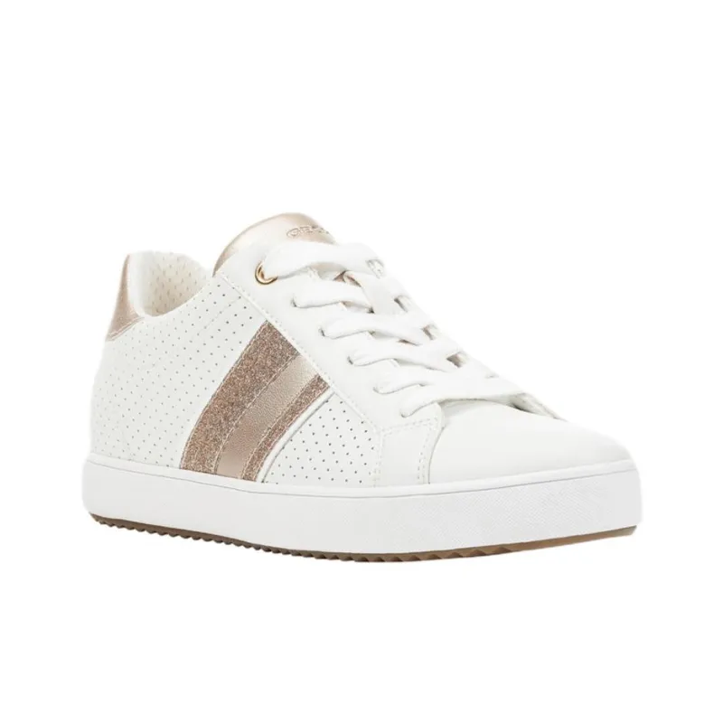 GEOX Blomiee Low-Top Skateboard Shoes Women's White-1