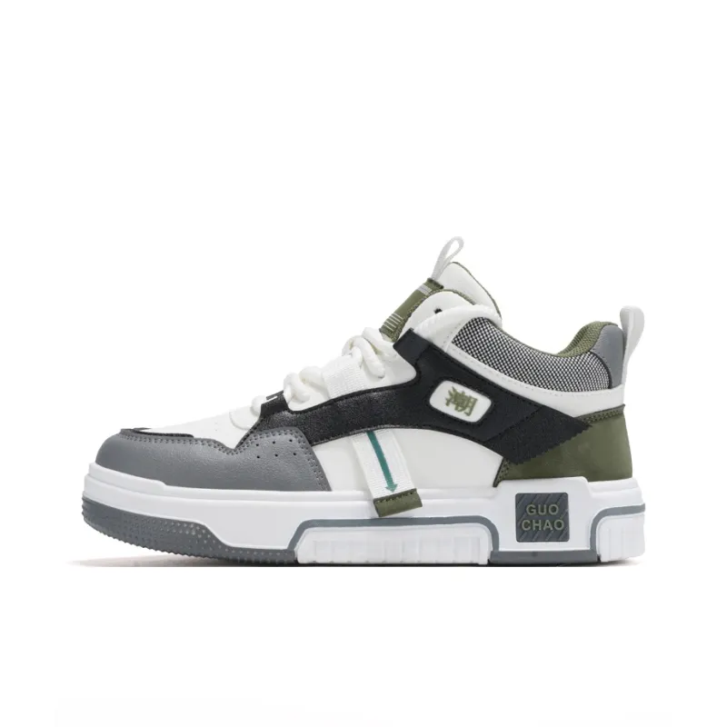 GAISIMA Height Increasing Mid-Top Skateboard Shoes Men's-5