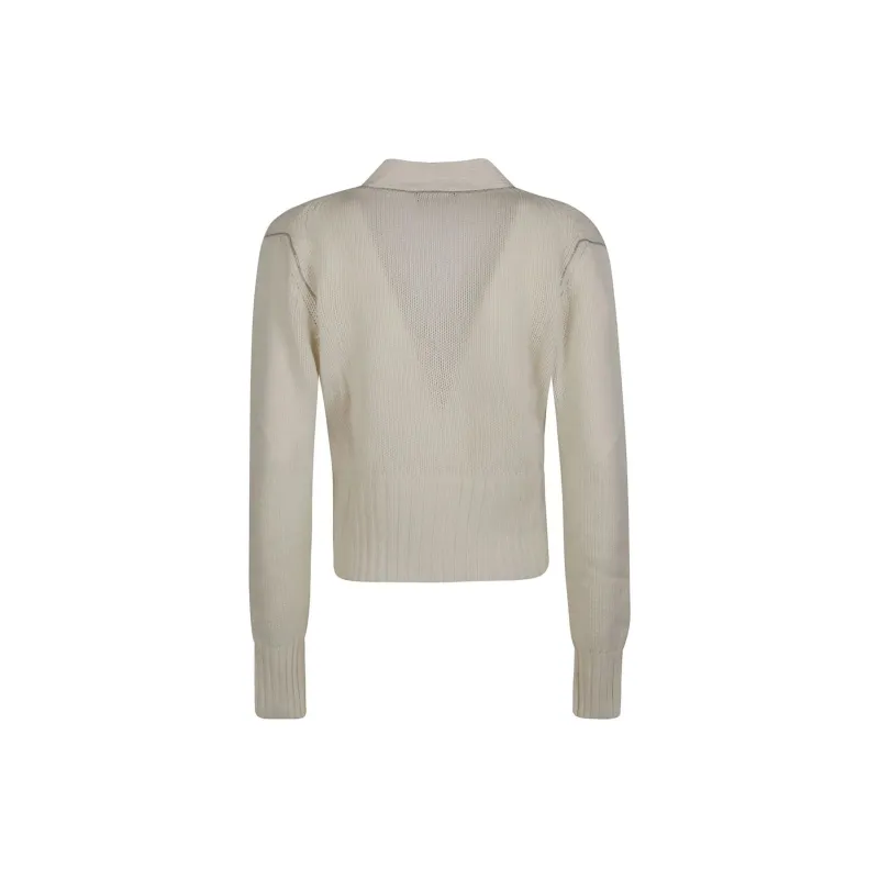 Fabiana Filippi V Neck Embellished Cardigan-1