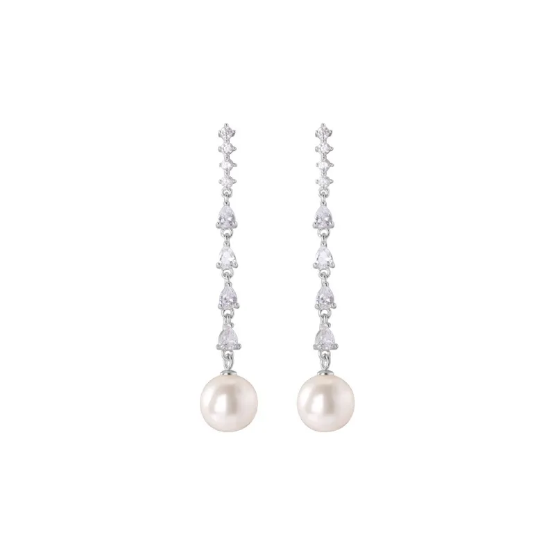 Roaelove 925 Sterling Silver Zircon Earrings Women's-0