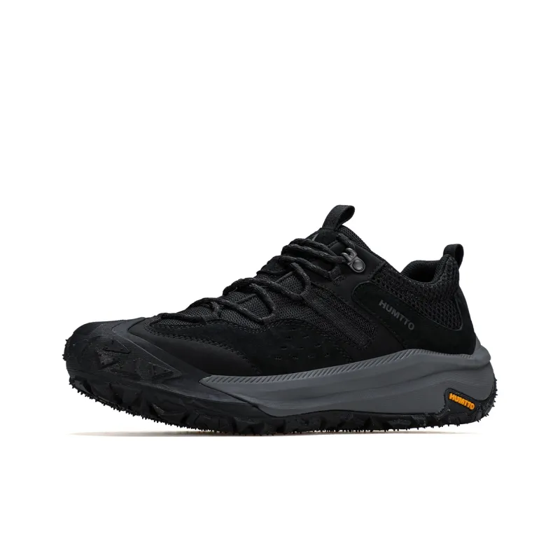 HUMTTO Shock Absorbers With Slip Resistant And Abrasion Resistant Properties Low Top Hiking Shoes Men's Black-1