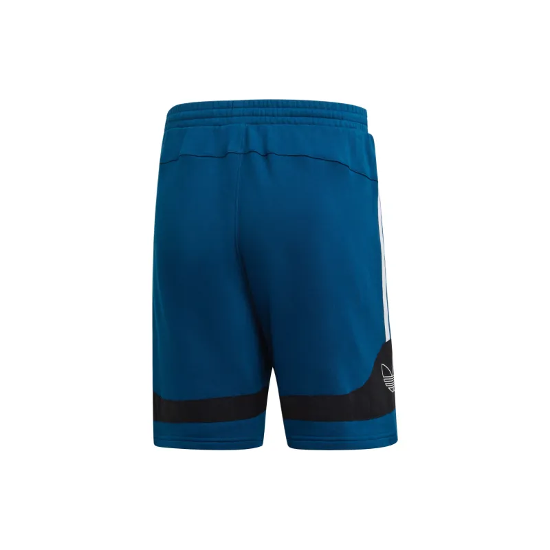 Adidas Originals Clover Series Outfit Casual Shorts Men's Legend Marine Blue/White-1