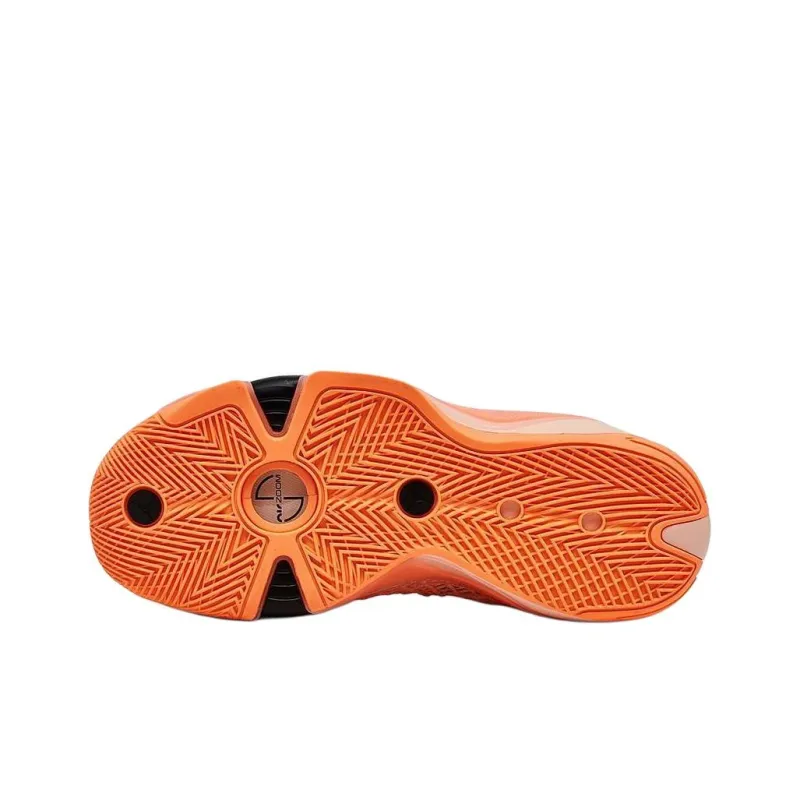 Jordan Air Jordan 38 Anti Slip Wear Resistant High Top Children's Basketball Shoes Orange Teenagers-4