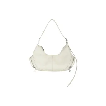 OSOI Cow Leather Hobo Bag, Handbag, Shoulder Bag Regular Women's Cream