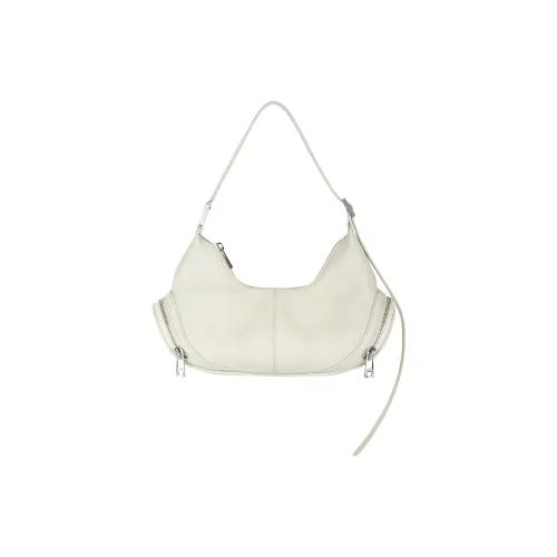 OSOI Cow Leather Hobo Bag, Handbag, Shoulder Bag Regular Women's Cream