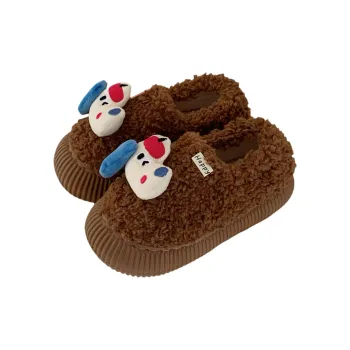 Thin Strips Cotton Slippers Women's, Brown