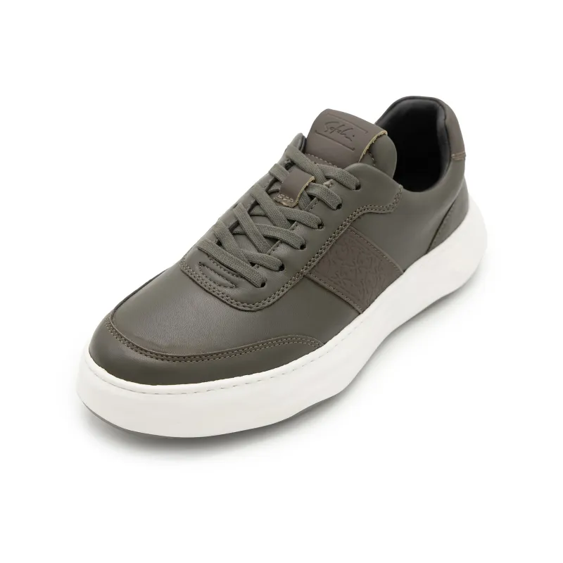 Satchi Low Top Skateboard Shoes Men's Army Green-1