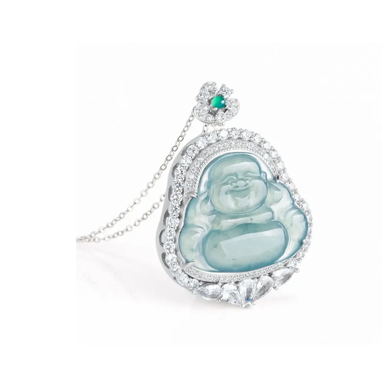 Jade Is Boundless Ice Glutinous Jadeite Necklaces Unisex-1