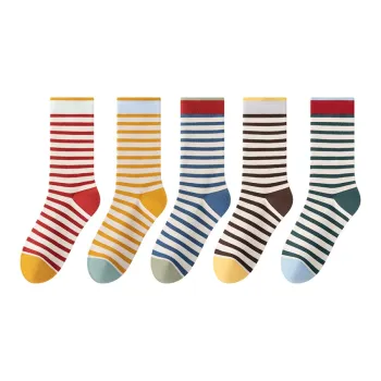 MIIOW Mid Calf Socks Women's 5 Pack