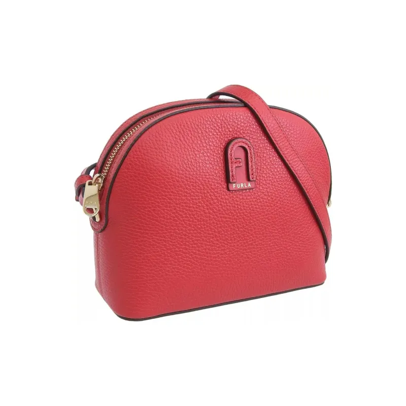 Furla Leather Shoulder Bag, Crossbody Bag Women's Red-1