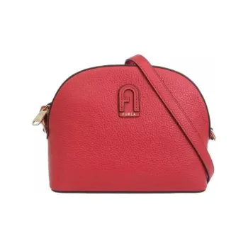 Furla Leather Shoulder Bag, Crossbody Bag Women's Red