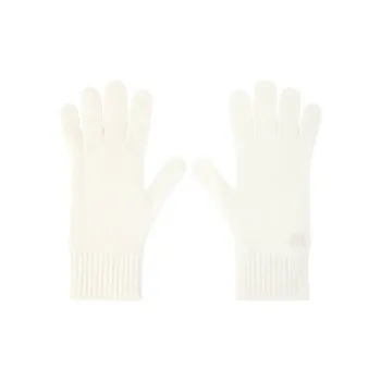 MaxMara Cashmere Knit Gloves Women's White