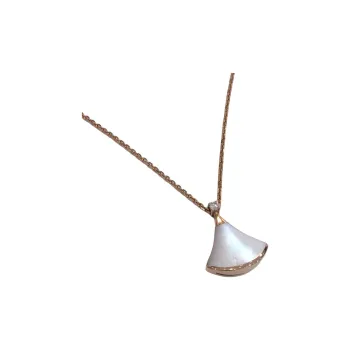 BVLGARI Divas' Dream Series 18K Rose Gold Necklaces Unisex White