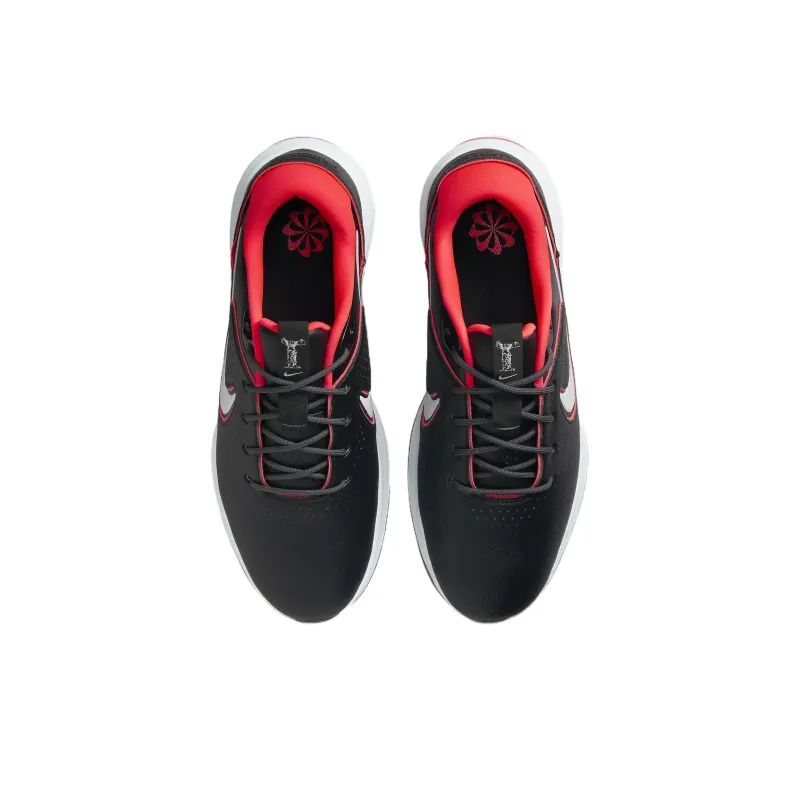 Nike Victory Pro 3 Anti Slip Wear Resistant Low Top Golf Shoes Unisex Black Red-3