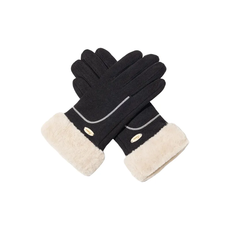 Shanghai Story Polyester Knit Gloves Women's 6 Colors-8