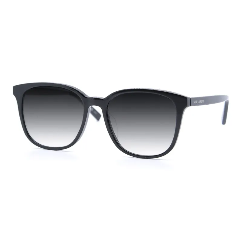 SAINT LAURENT Round Sunglasses Unisex Black-4
