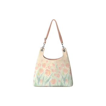 AOSONG Suede Tech Fabric Shoulder Bag Regular Unisex Tulip
