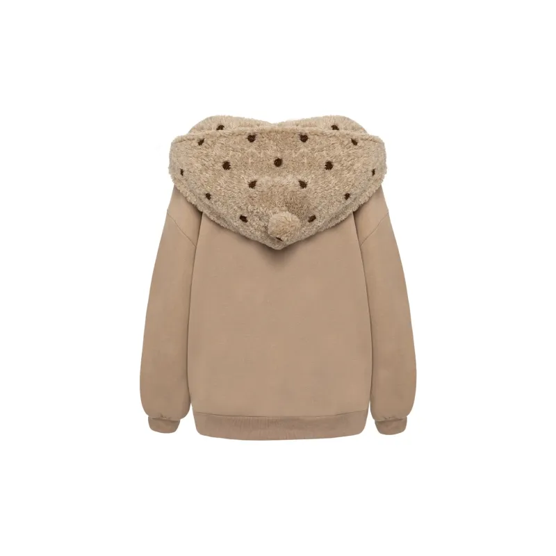 B.Duck Sweatshirt Women's Light Coffee-1