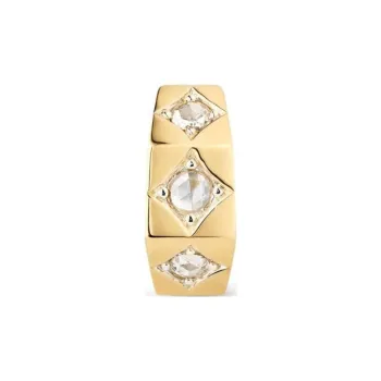 Marie Lichtenberg 18kt Yellow Gold Diamond Hoop Earrings