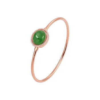 Oriental Jade Hetian Jade Bangles Jasper Women's