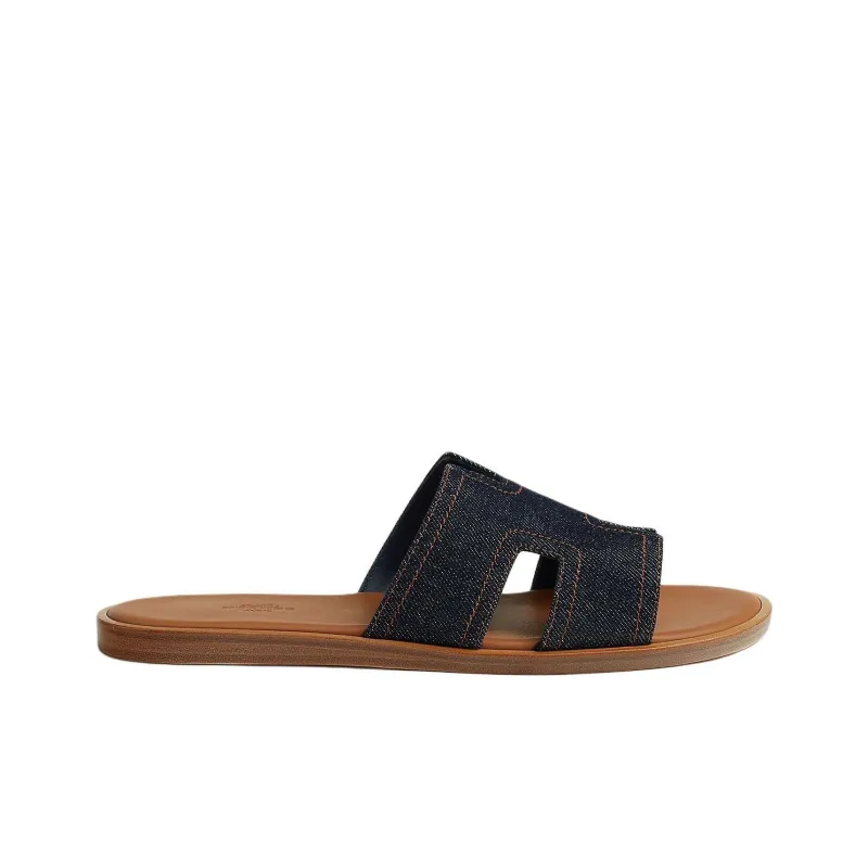 HERMES Izmir Slide Slippers Men's Blue-1
