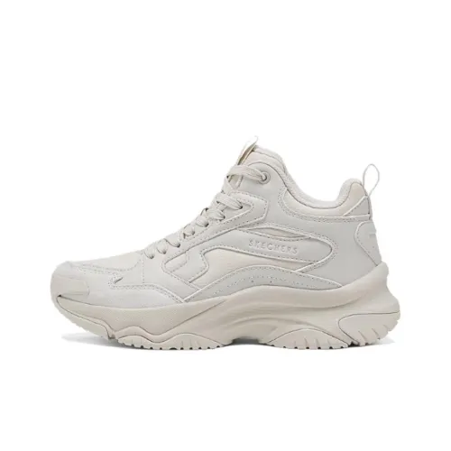 Skechers Anti Slip Wear Resistant Mid Top Casual Shoes Women's Beige