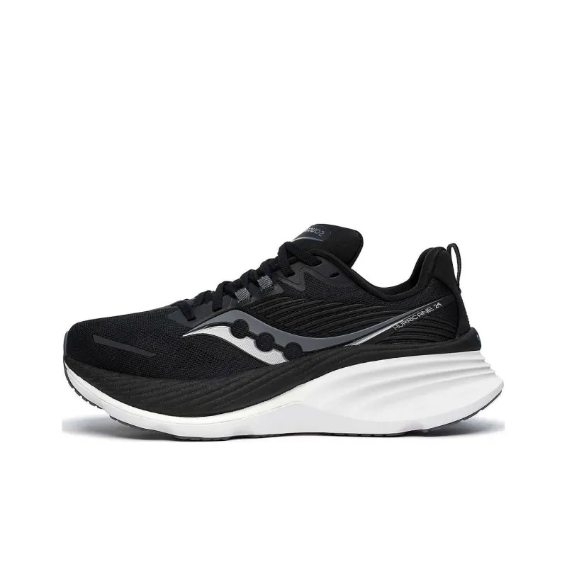 Saucony Anti Slip Wear Resistant Low Top Running Shoes Men's Black-0