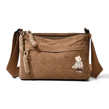 Ceion Keust Corduroy Crossbody Bag Women's Multicolor