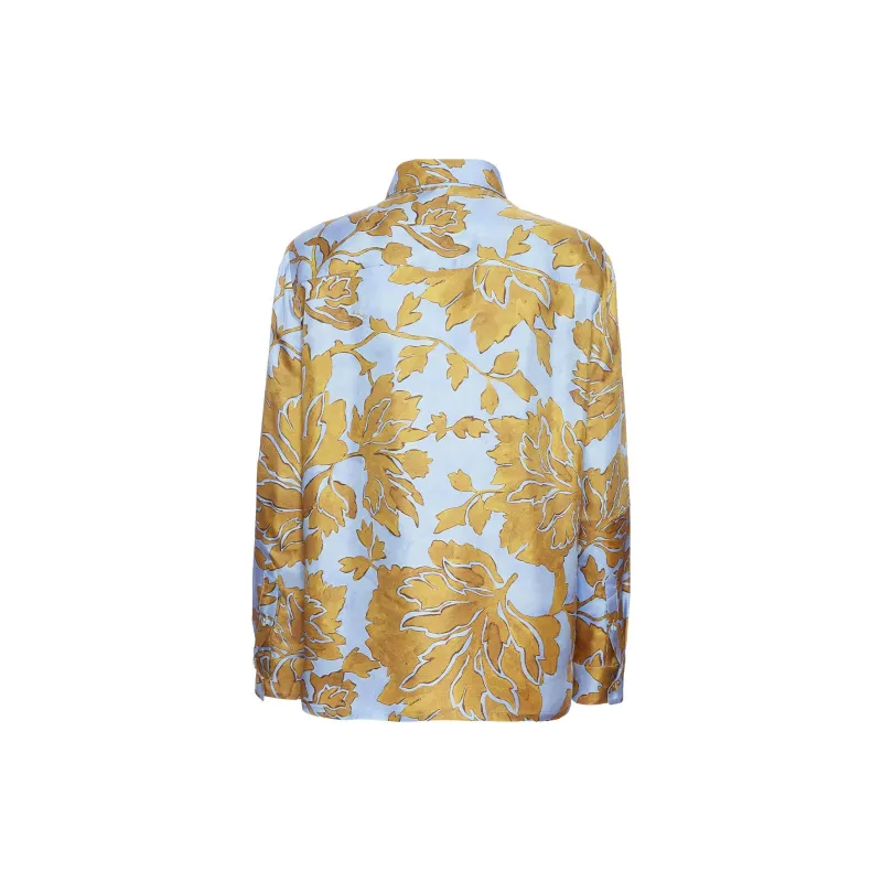 La DoubleJ Floral print Silk Shirt-1